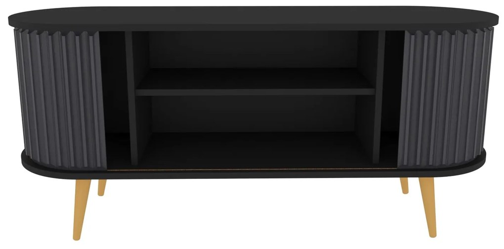 Móvel TV Stor – Preto Antracite – 140x43x64 cm