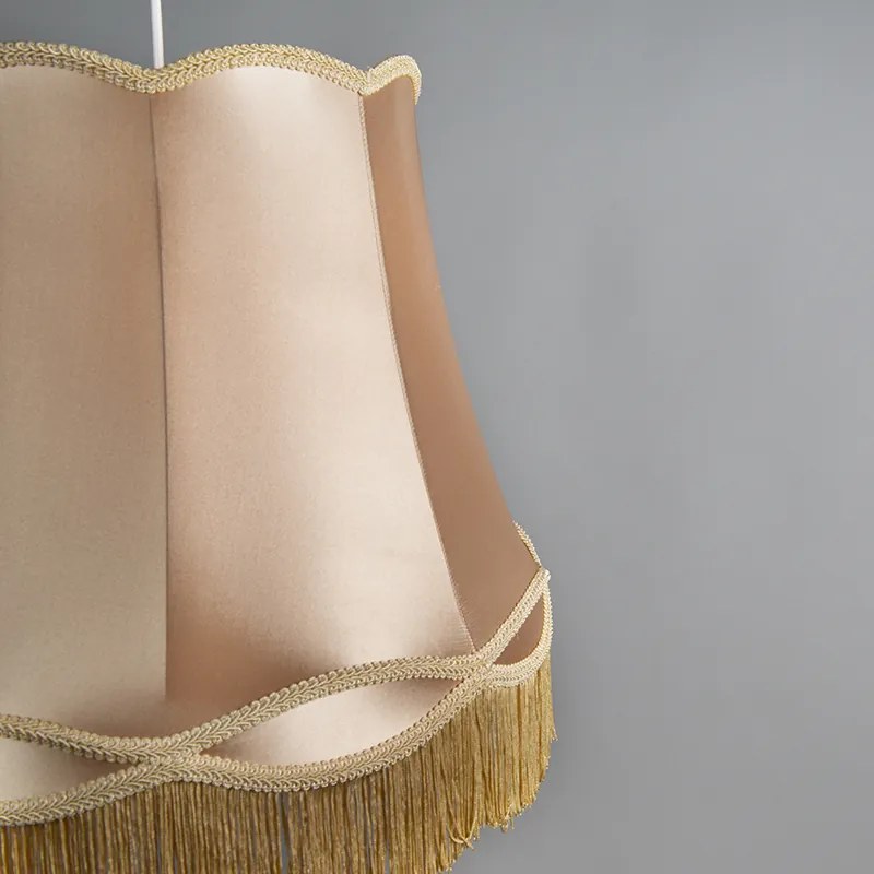 Candeeiro de suspensão retro dourado 45 cm - Granny