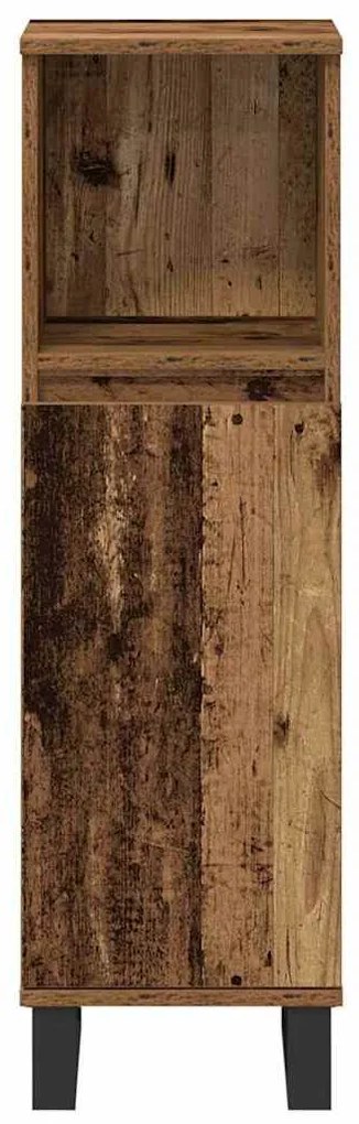 Conjunto de 3 Peças de Móveis para Casa de Banho Madeira Antiga Aglome