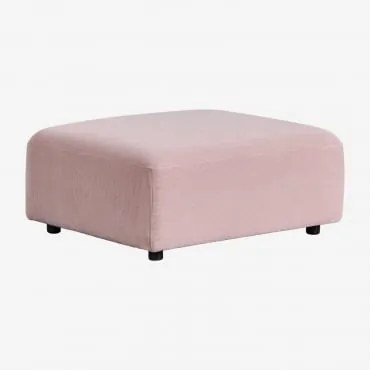 Puff Estofado Fogler Bombazina Rosé - Sklum