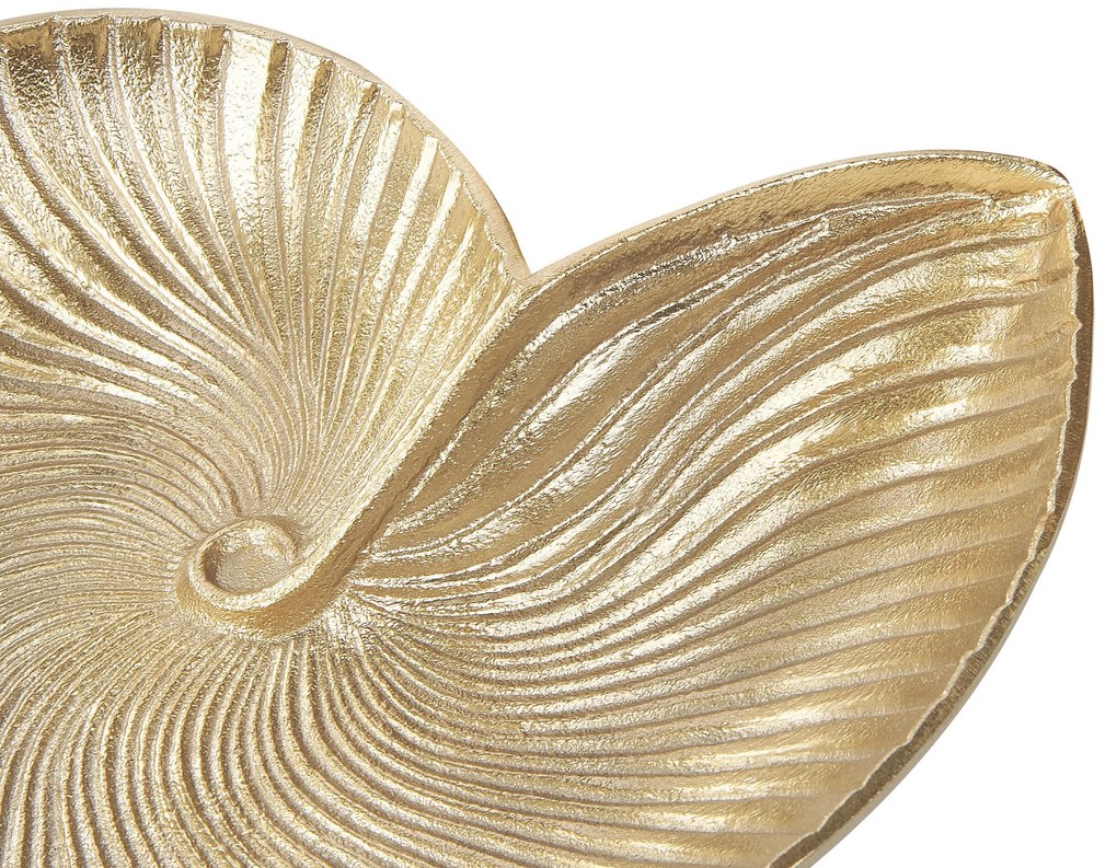 Prato decorativo em metal dourado 29 cm PERSEPOLIS Beliani