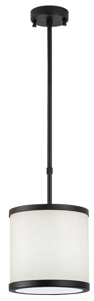 Candeeiro de Teto Way – Preto e Branco – 20 x 20 x 75 cm
