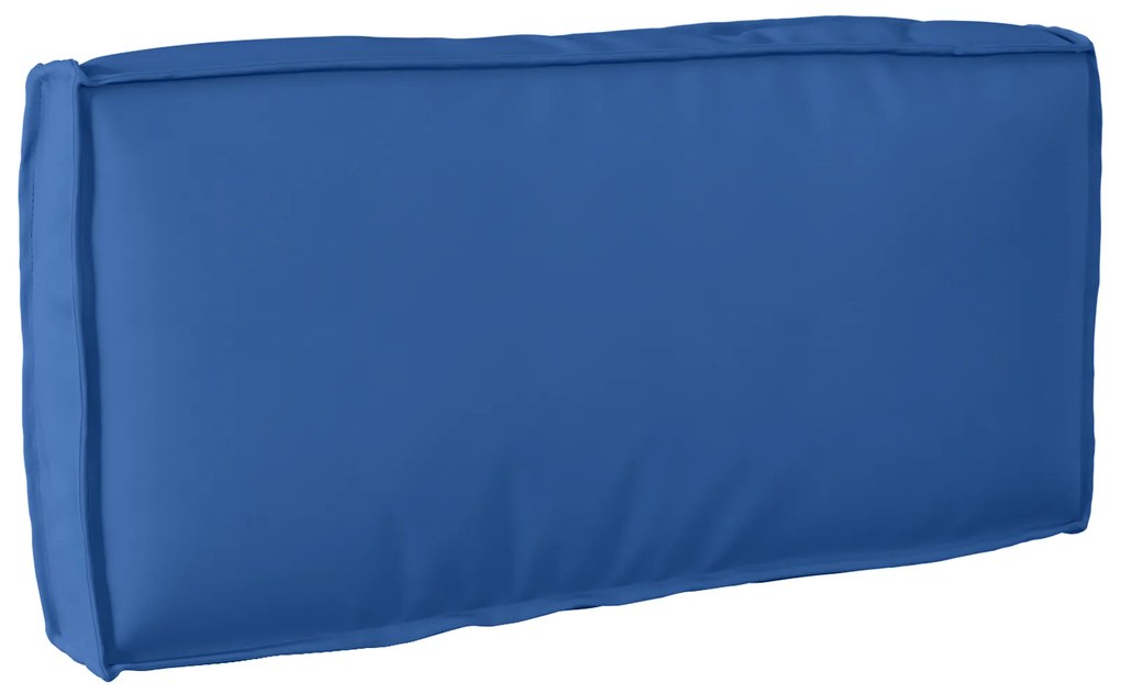 vidaXL Almofada de palete para encosto Azul real 80 x 40 x 12 cm