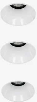 Pack De 3 Downlights Led Embutidos Sem Moldura Trimless Redondos Ø5,3 Cm Em Alumínio Orelva Branco Cálido 2700k & Branco & 6 W & 23º - Sklum