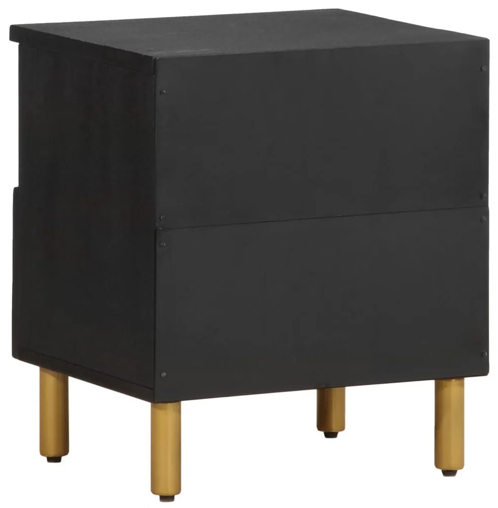 Mesa de cabeceira 40x33x46 cm derivados de madeira preto