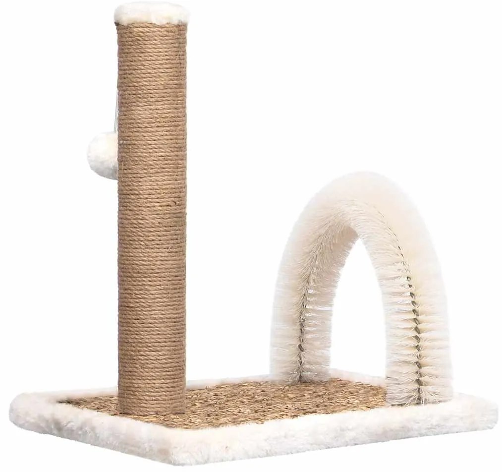 Árvore para gatos com arco estilo escova e poste arranhador