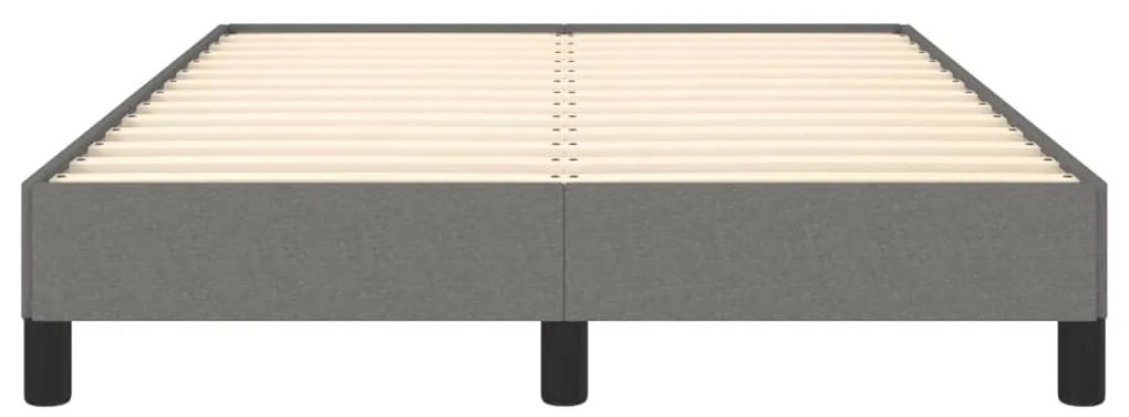 Estrutura de cama sem colchão cinza escuro 120x190 cm tecido