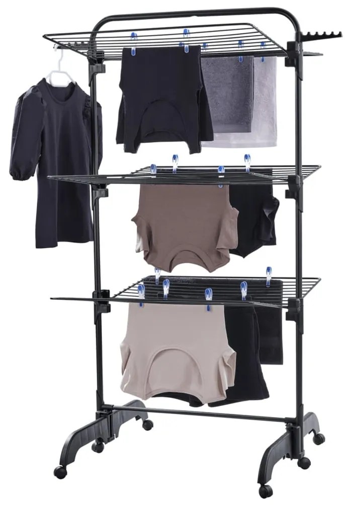 Estendal para a roupa em torre Comfort Tower 420 preto