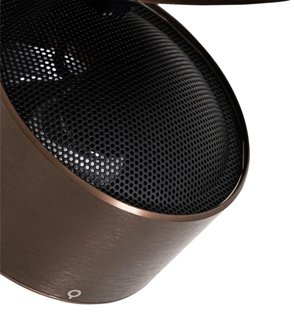 Foco moderno bronze escuro redondo ajustável - Go Nine Design