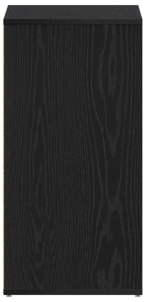 Armário para Sapatos vidaXL Preto Carvalho 60x35x70 cm em Madeira Deri