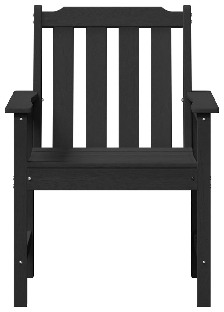 Cadeiras de Jantar 2 pcs Preto HDPE