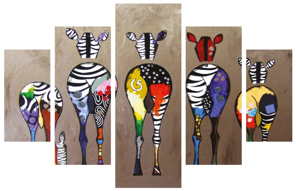 Pintura Decorativa em MDF ST283 – Multicolor – 92 x 56 cm