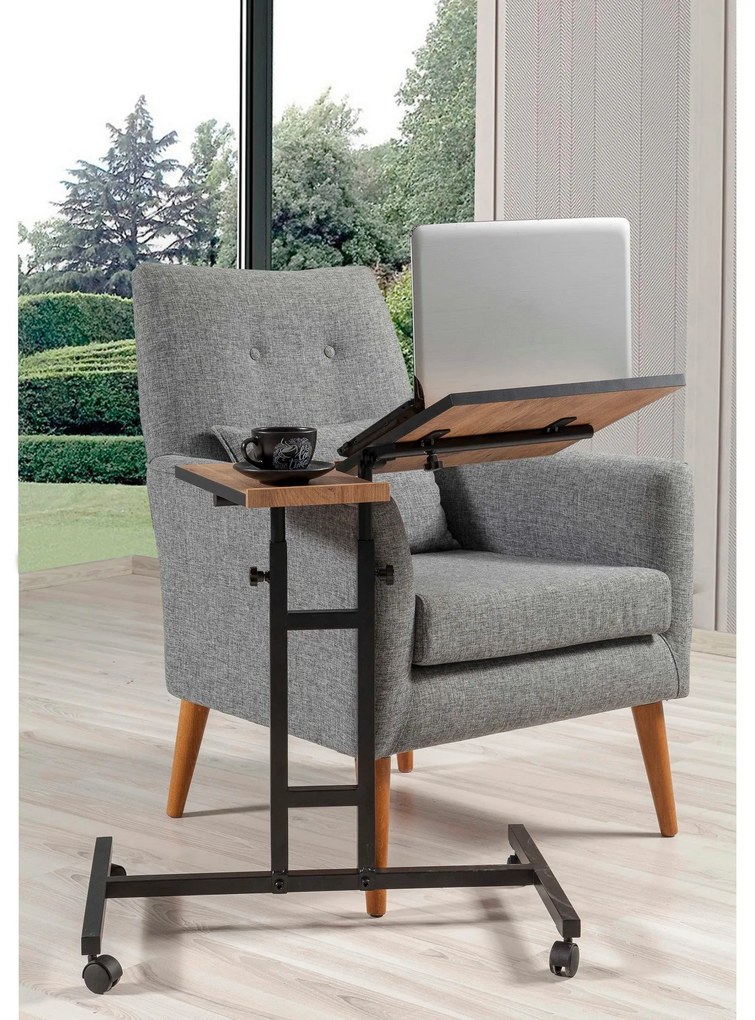 Secretária Ajustável para Portátil Glen – Atlantic Pine – Medidas: 67x