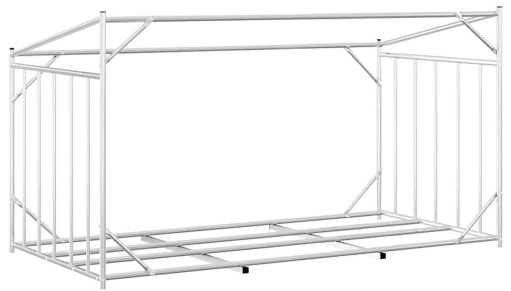 Rack de lenha tampa chuva 200,5x100,5x110,5 cm aço galvanizado