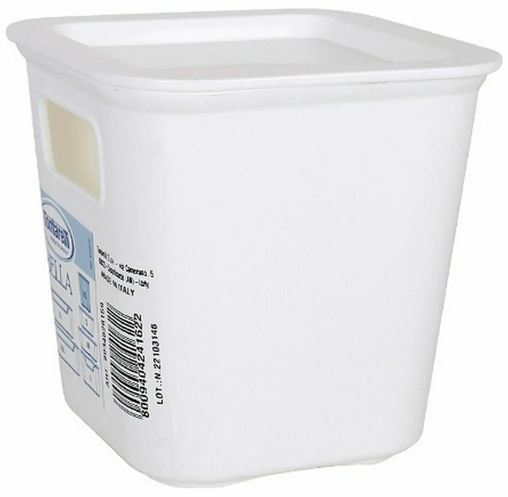Caixa de Armazenagem Tontarelli Bella Branco 11,4 x 11,4 x 11,2 cm