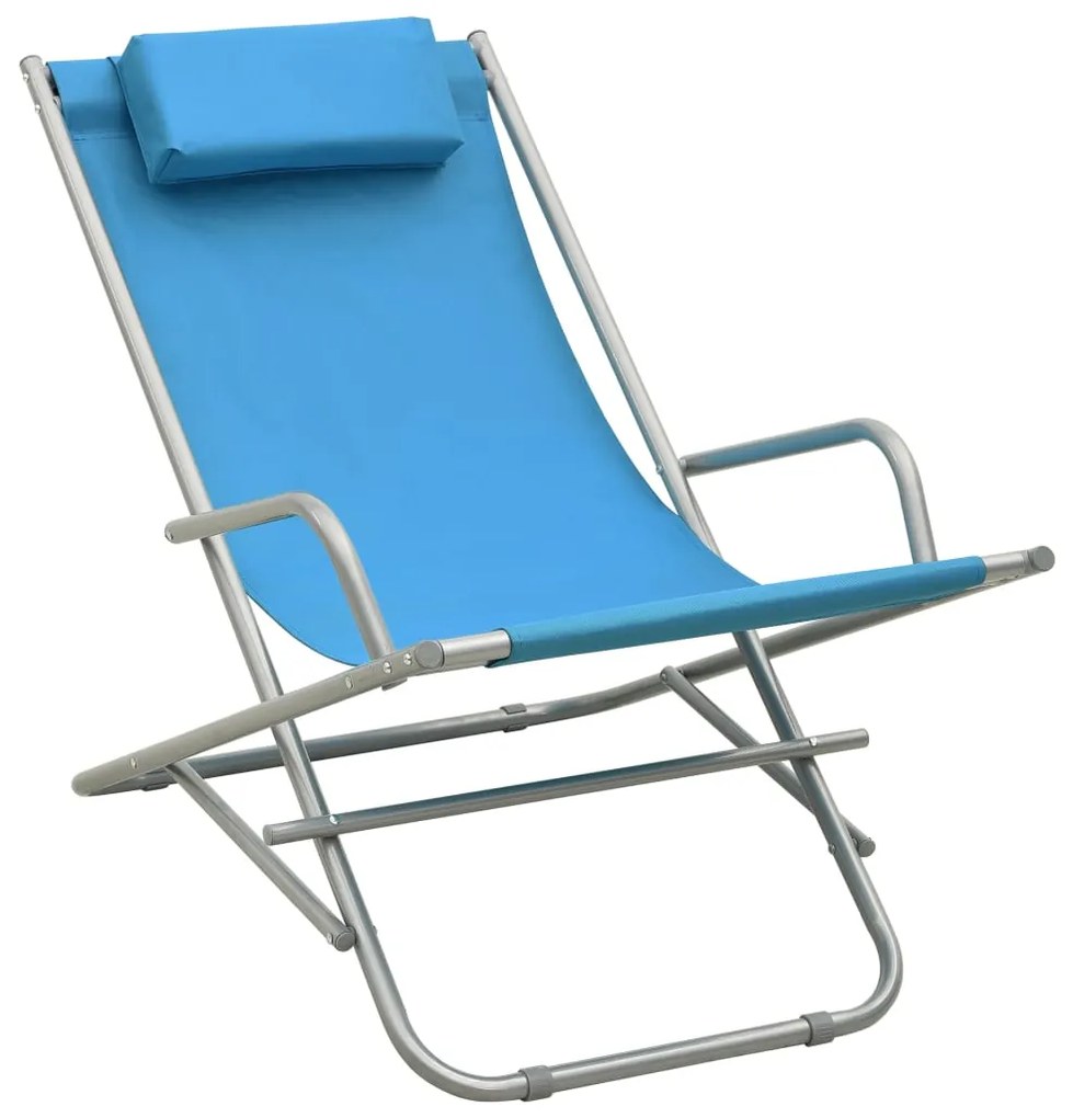 Cadeiras de baloiço 2 pcs aço azul
