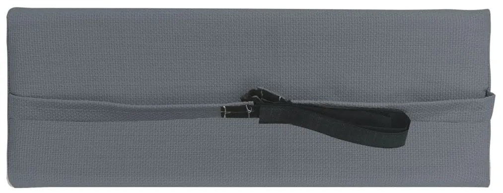 Encosto cabeça cadeira de pátio 40x7,5x15 cm textilene cinza