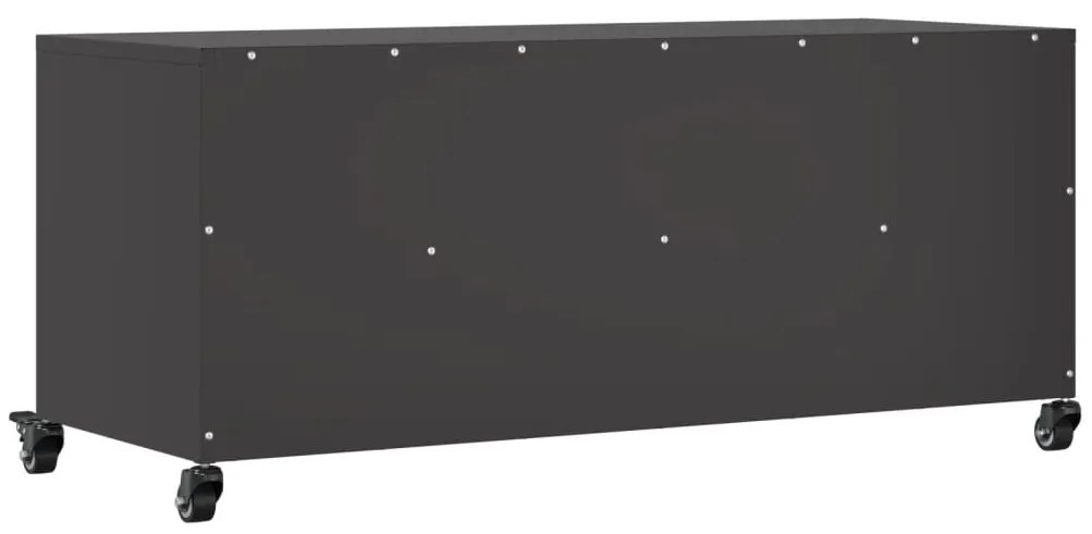 Móvel de TV 100,5x39x43,5 cm aço preto
