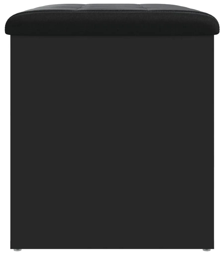 Banco de arrumação 62x42x45 cm derivados de madeira preto