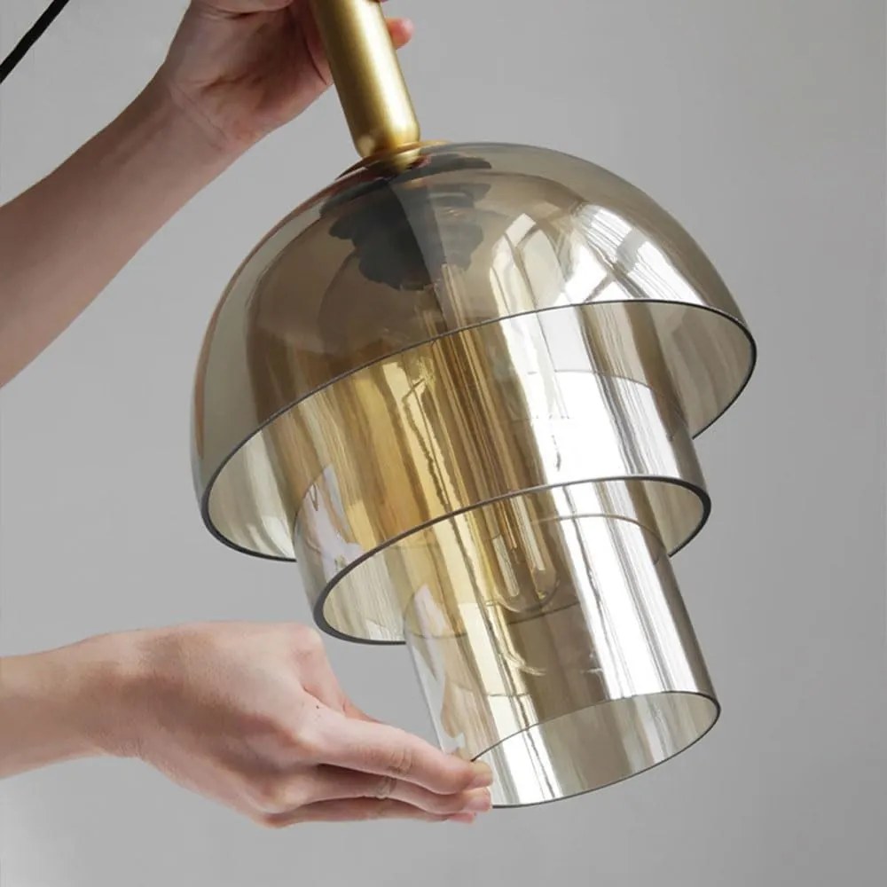 Candeeiro de Teto FOLGE – Ø25x43 cm (Altura Total: 100 cm) – Metal Dou