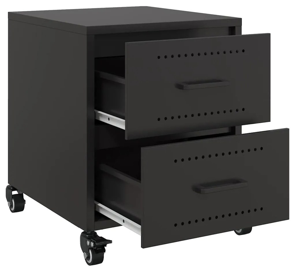 Mesa de cabeceira 36x39x43,5 cm aço preto