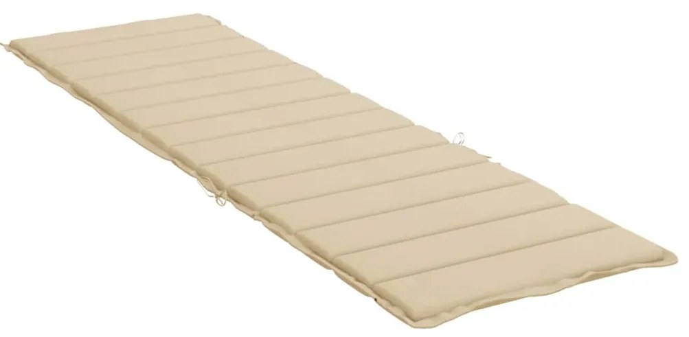 Almofadão p/ espreguiçadeira 200x50x3 cm tecido oxford bege