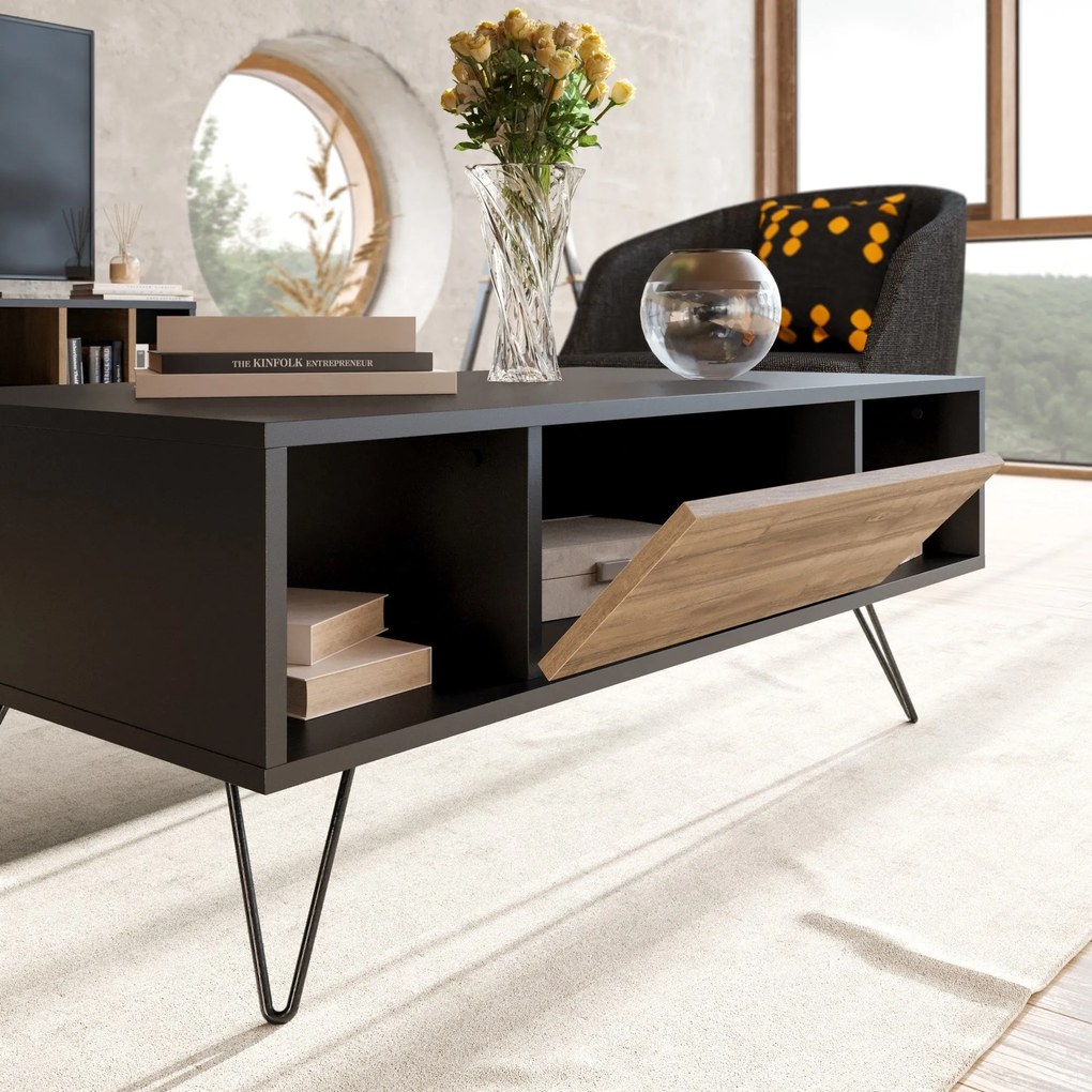 Mesa de Centro Mistico – Preto Nogueira – 120x45,6x60 cm