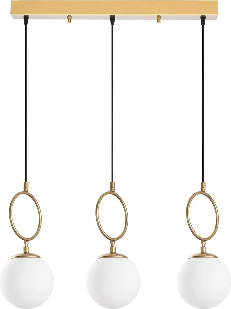 Candeeiro de Teto Ring – Dourado – 75 cm