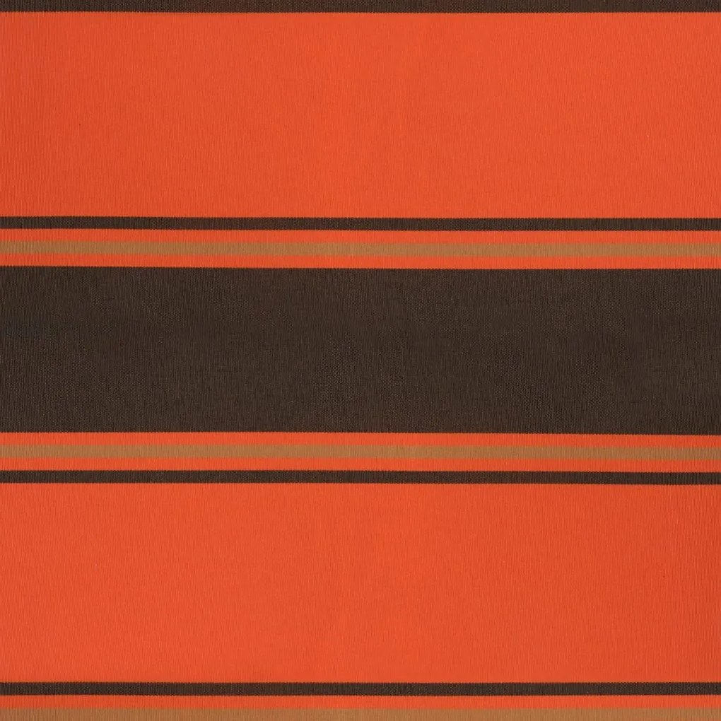 Toldo retrátil automático 4,5x3 m laranja e castanho