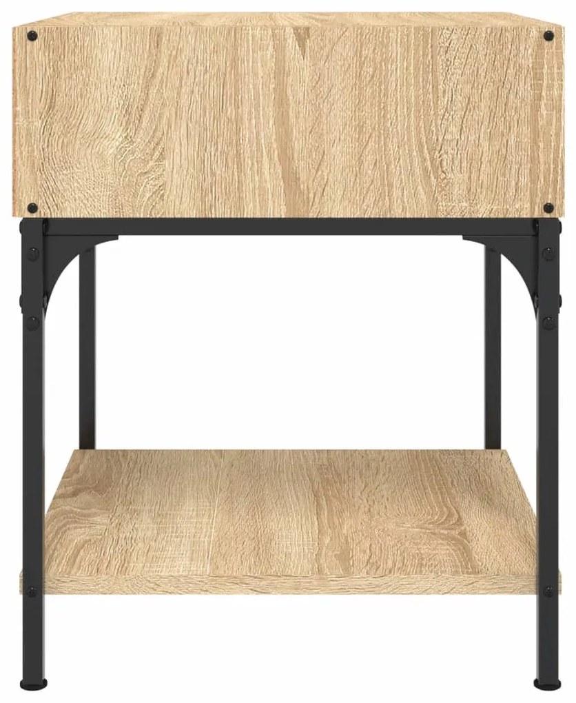 Mesas cabeceira 2pcs 40x41x50 cm deriv. madeira carvalho sonoma