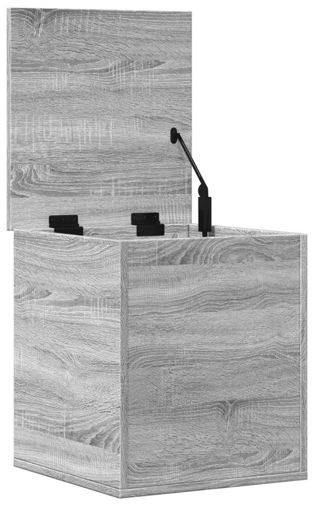 Caixa de arrumação 40x42x46 cm derivados madeira cinza sonoma