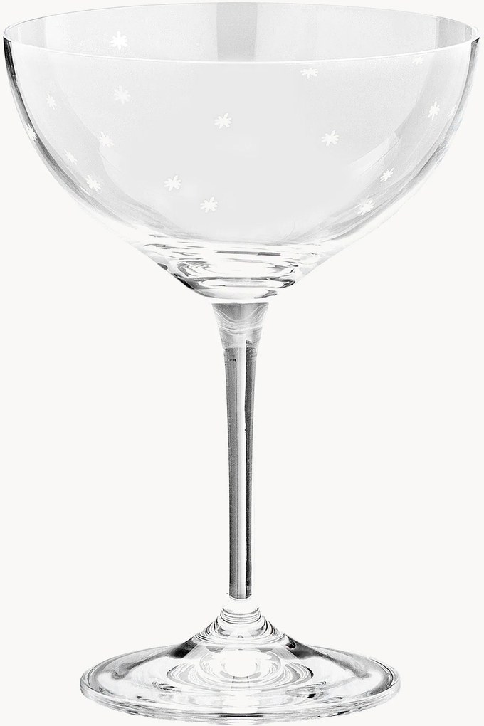 Taças de champanhe artesanais Starry Eve, conjunto de 2