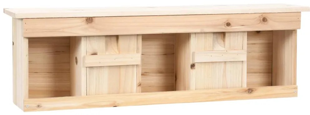 Casa para pardais com 5 divisões 68x15x21 cm madeira de abeto