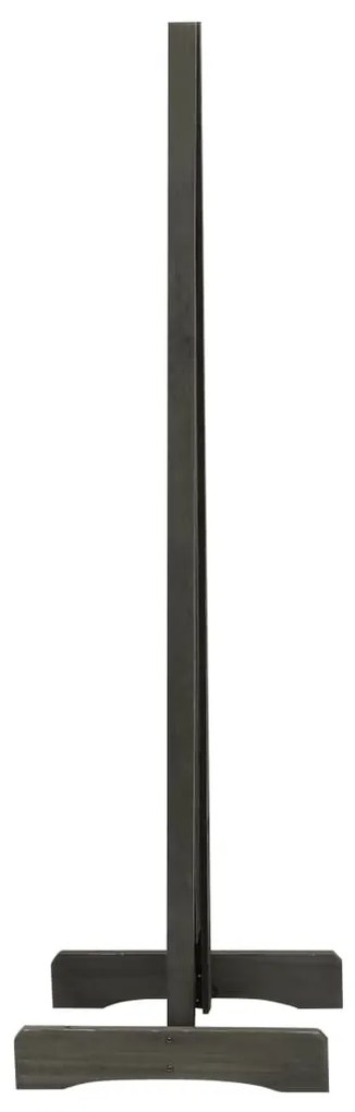 Vedação em treliça para jardim 180x100 cm abeto maciço cinzento