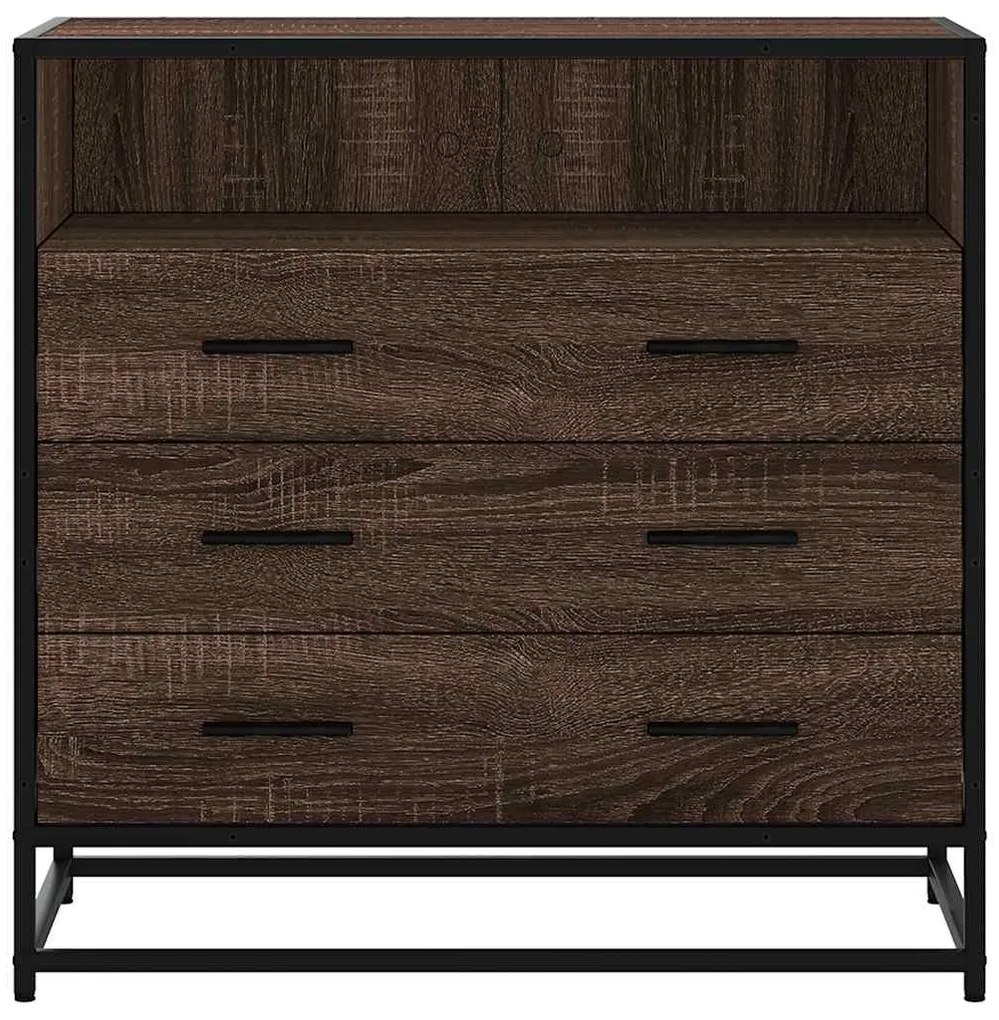 Cómoda com 1 Prateleira Aberta e 3 Gavetas - 70x41x70 cm - Derivados M