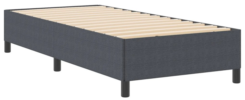 Cama vidaXL Cinza Escuro 90x200 cm em Tecido Cotele
