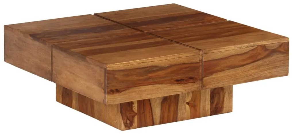 Mesa de centro 80x80x30 cm madeira de acácia maciça