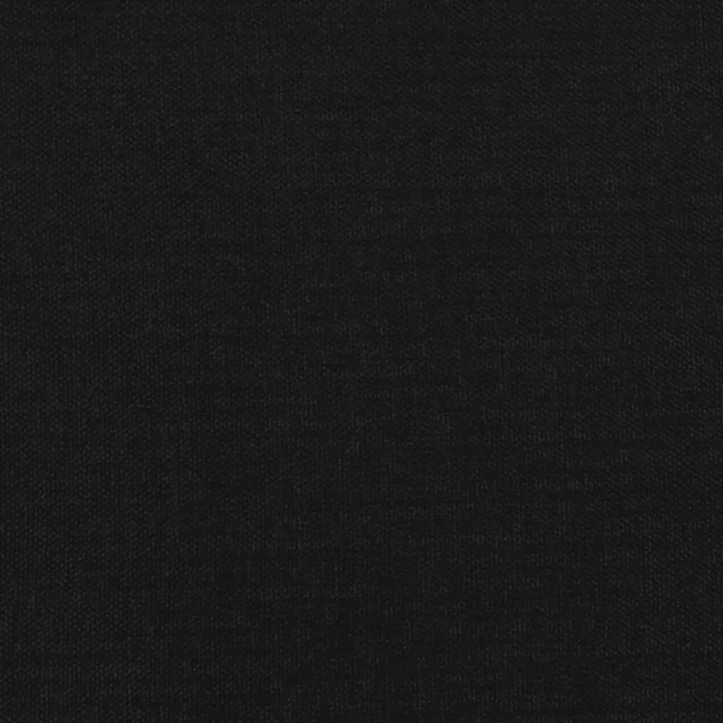 Cabeceira de cama c/ abas tecido 203x23x118/128 cm preto