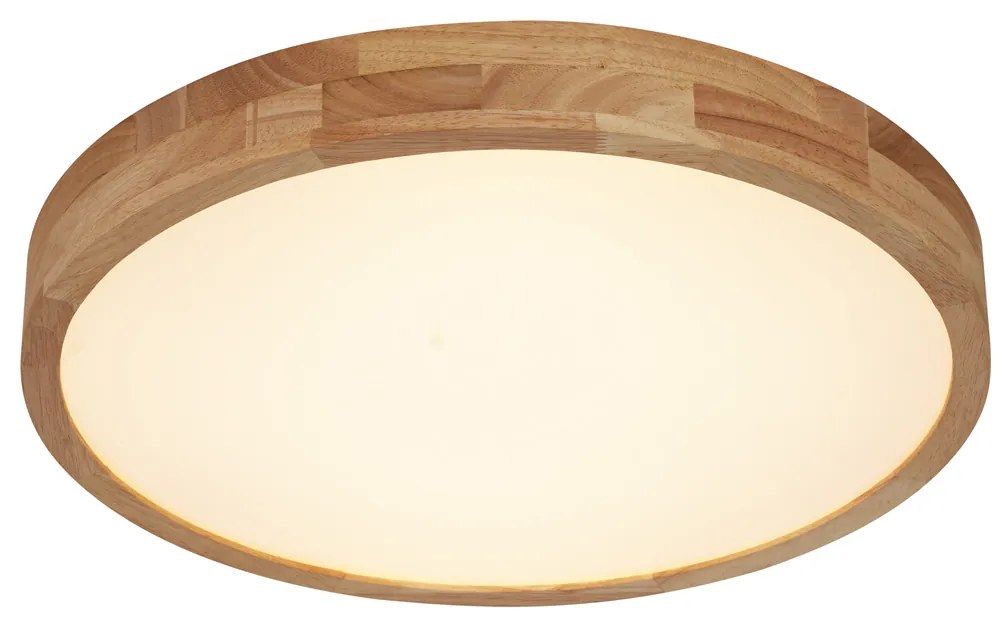 Plafon Escandinavo Madeira 50cm incl. LED Regulável - Pecker Escandinavo