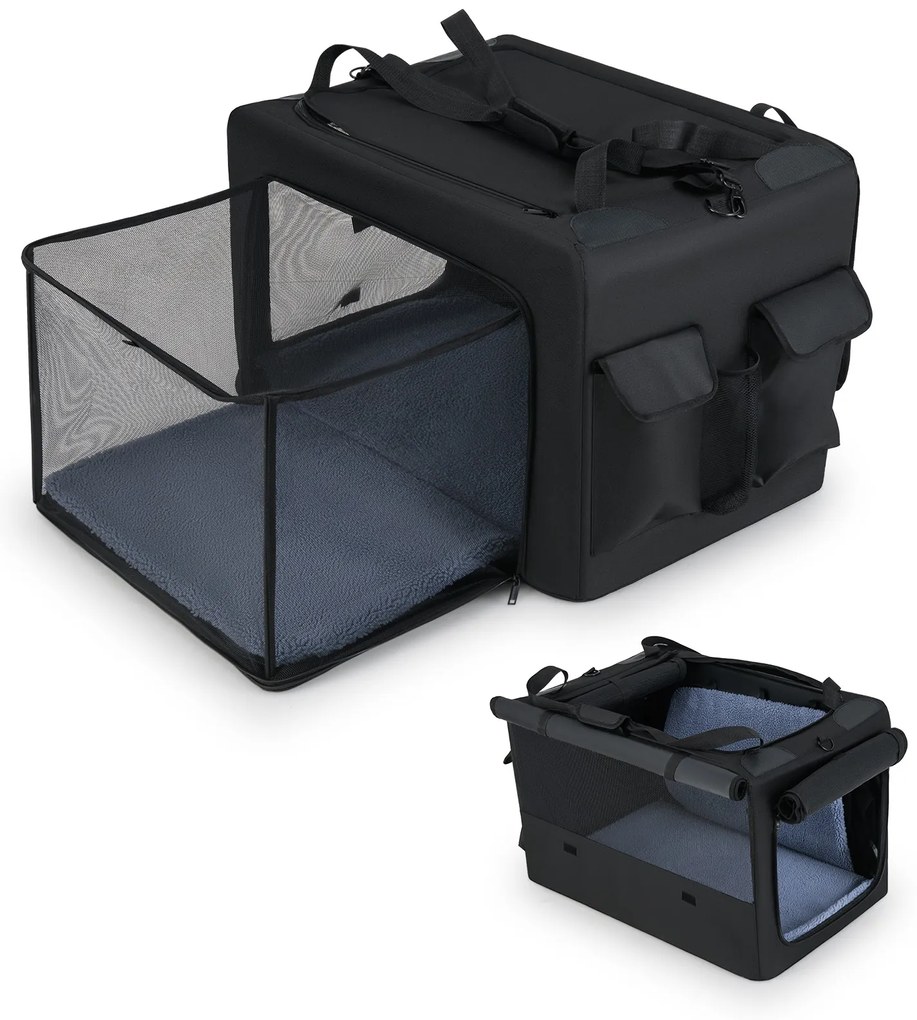 Escadas de espuma para cães de 4 degraus, escadas dobráveis ​​para cães com piso antiderrapante e capa removível e lavável, cinza