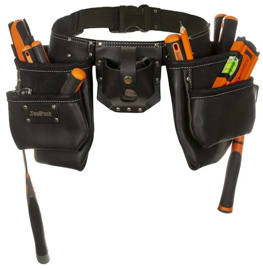 404156 Toolpack Cinto porta-ferramentas bolso duplo couro industrial 366.000