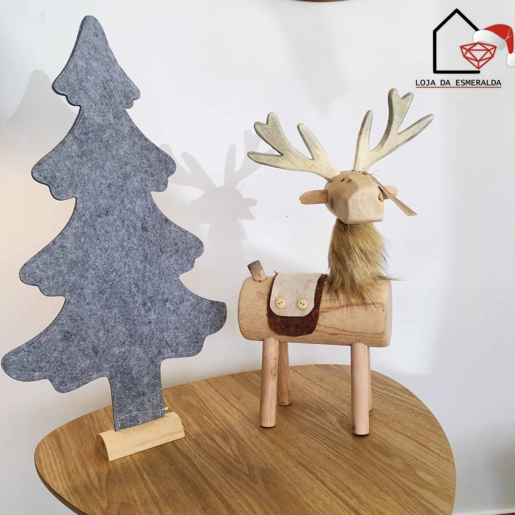 Árvores de Natal | Felcro Cinza - Médio