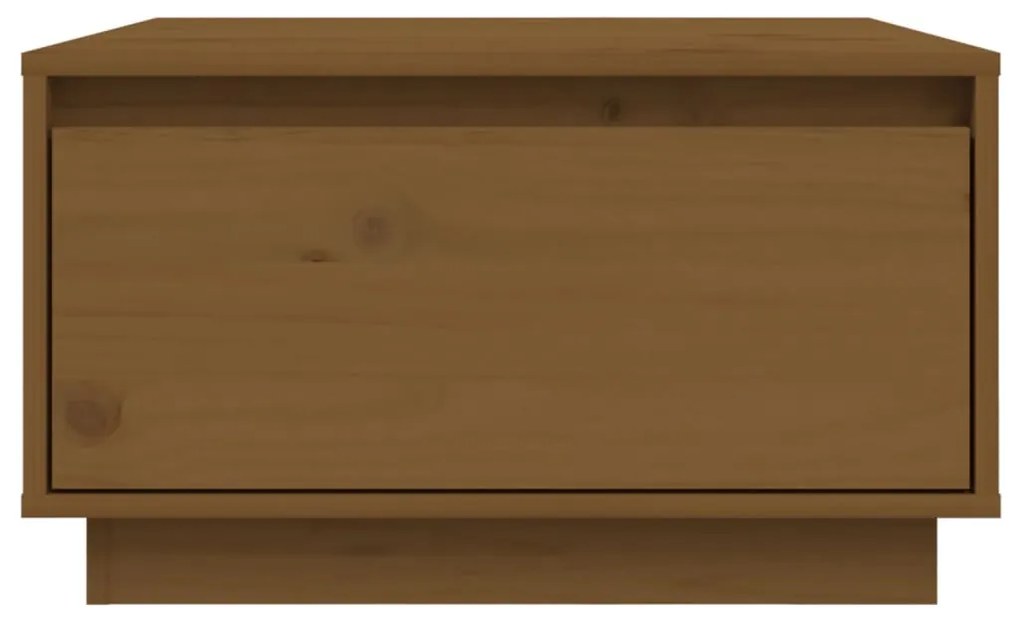 Mesa de centro 55x56x32 cm pinho maciço castanho mel