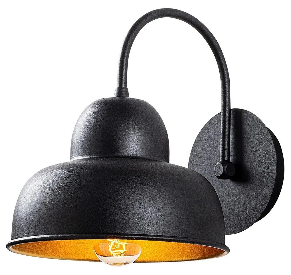 Aplique de Parede Berceste – Preto – 20 x 27 cm