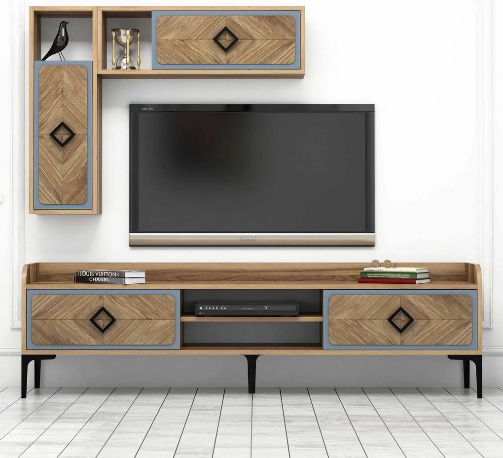 Unidade de TV Samba – Nogueira Azul – 180 cm x 52 cm x 35 cm