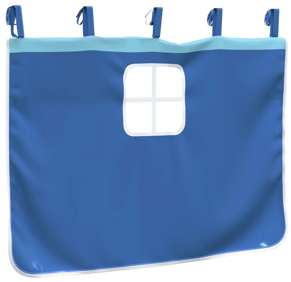 Cortinas para cama elevada com torre poliéster azul