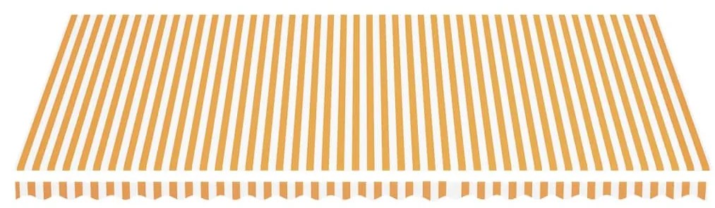 Tecido de substituição para toldo 6x3,5 m amarelo e branco