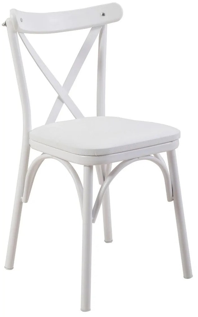 Conjunto de Mesa de Jantar Extensível e Cadeiras Oliver – Branco – Mes
