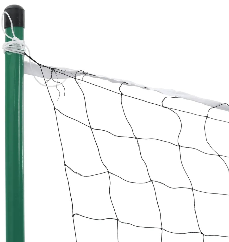 Conjunto de badminton com 4 raquetes e rede 620x151 cm