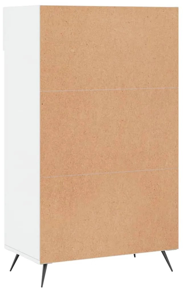 Sapateira 60x35x105 cm derivados de madeira branco brilhante